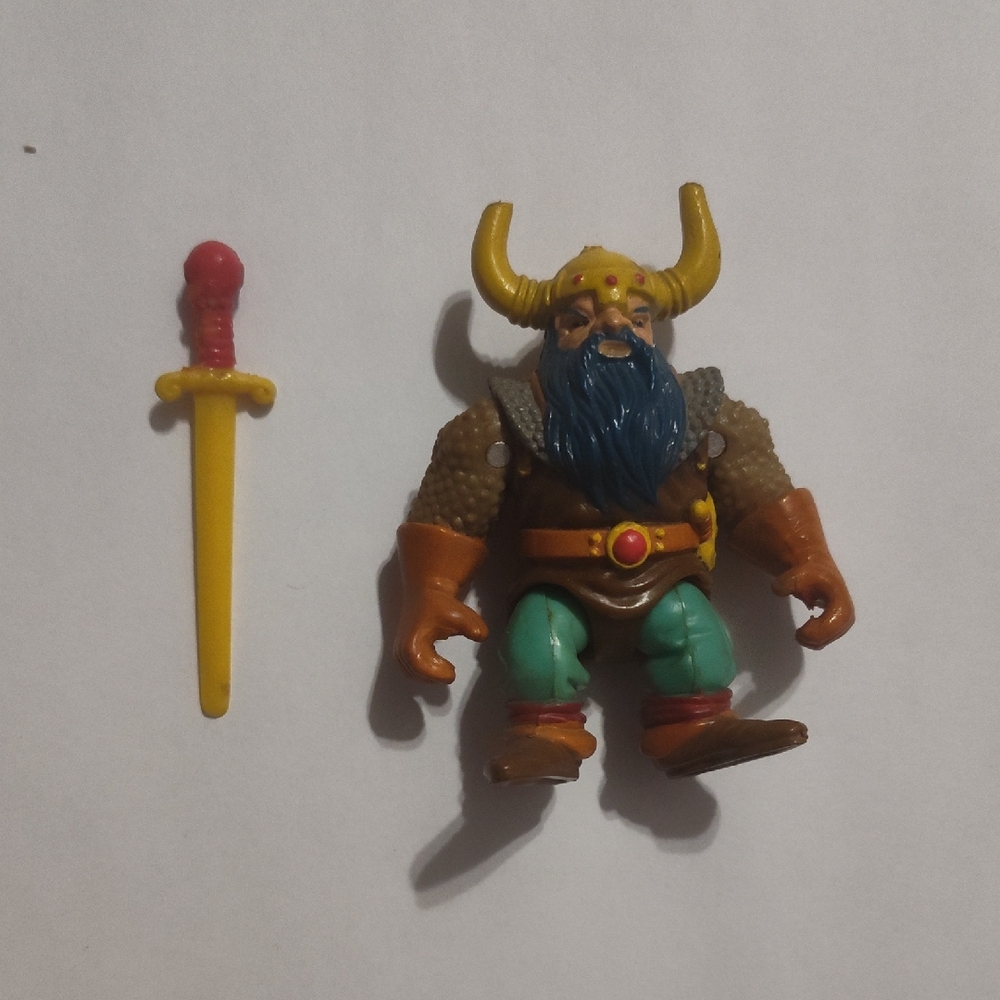Elkhorn, the good dwarf fighter action figure from the 1983 LJN Advanced Dungeon